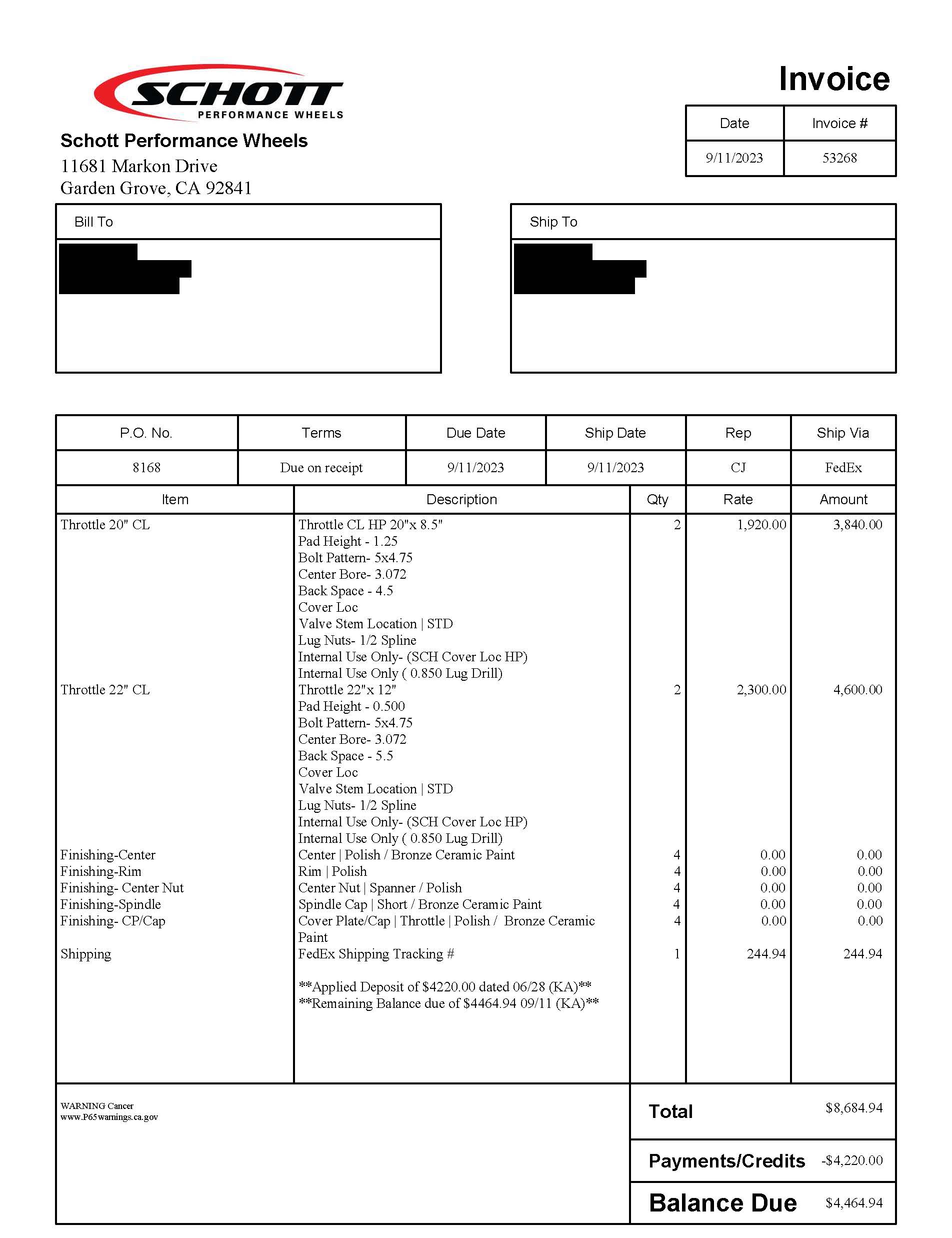 Inv_53268_from_Metal_FX_Motorsports_Inc._13672_Redacted Inv_53268_from_Metal_FX_Motorsports_Inc._13672_Redacted