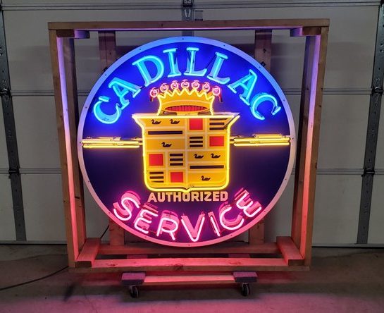 cADILLAC sERVICE nEON sIGN